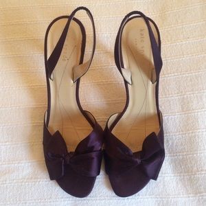 Kate Spade formal plum kitten heels!!